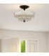 Quoizel Whitecap Ceiling Light Traditional Tinted Amber Glass Mottled Cocoa Brown 3x E14-2