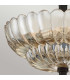 Quoizel Whitecap Ceiling Light Traditional Tinted Amber Glass Mottled Cocoa Brown 3x E14-5