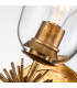 Staring Wall Lamp Contemporary Distressed Gold Glass Shade 1x E27-5