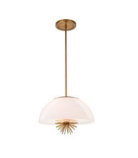 Staring Dome Pendant Ceiling Light Contemporary Distressed Gold 3x E14-1