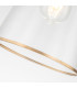 Staring Slim Pendant Ceiling Light Contemporary Distressed Gold 1x E27 Clear Shade-6