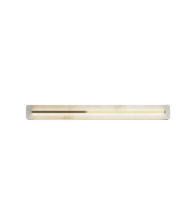 Albatre Modern 80cm Integrated LED Wall Lamp Brass 3000K 300lm White Shade-1