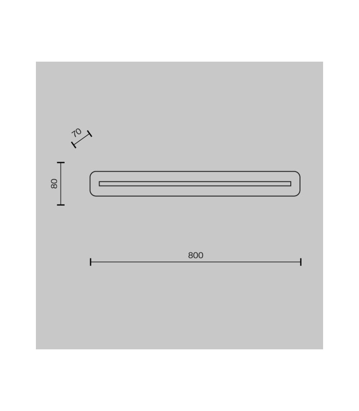 Albatre Modern 80cm Integrated LED Wall Lamp Brass 3000K 300lm White Shade-7