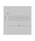 Albatre Modern 40cm Integrated LED Wall Lamp Brass 3000K 150lm White Shade-7