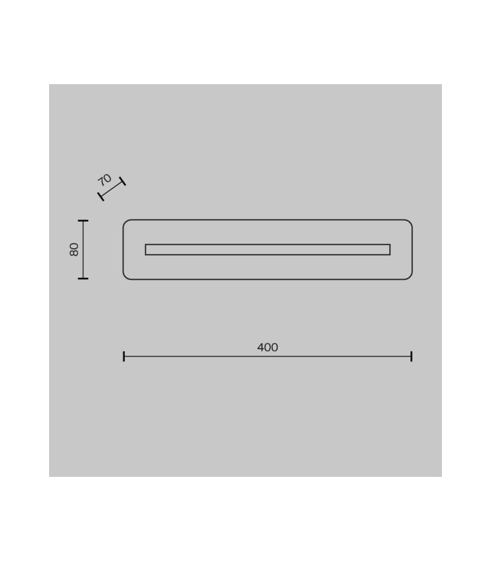 Albatre Modern 40cm Integrated LED Wall Lamp Brass 3000K 150lm White Shade-7