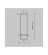 Ambience II Modern 42cm Pendant Ceiling Light Dimmable Black 3000K 1000lm White Shade-3