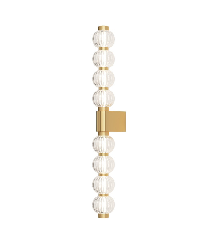 Amulet Modern Wall Lamp Gold 3000K 800lm Glass Shade-1