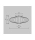 Amulet Round Modern 35cm Wall Lamp Gold 3000K 360lm Glass Shade-3