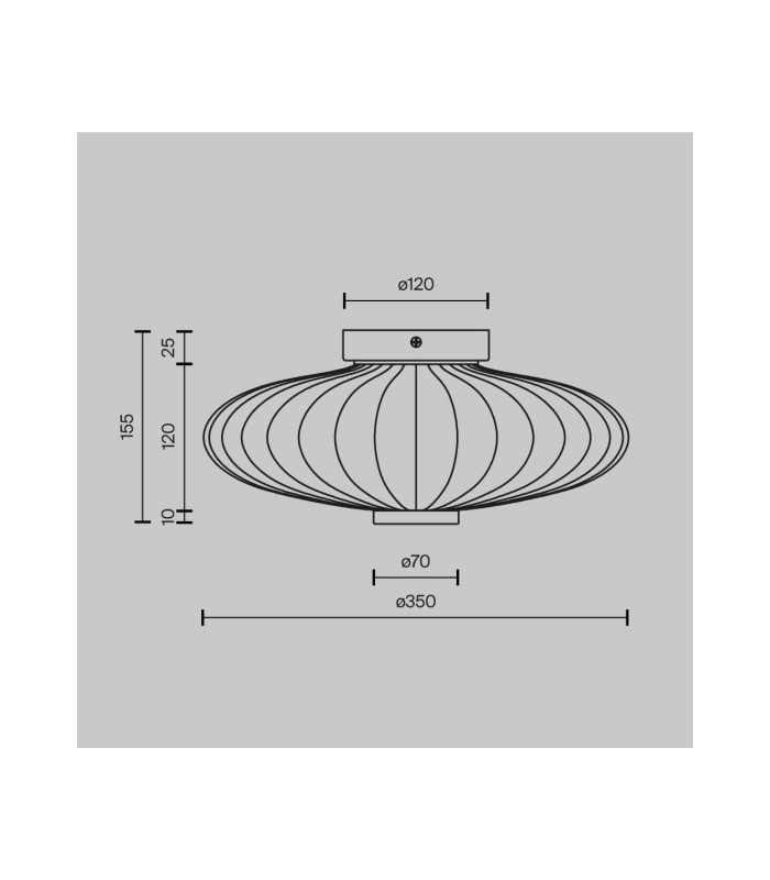 Amulet Round Modern 35cm Wall Lamp Gold 3000K 360lm Glass Shade-3