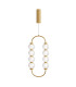 Amulet Oval Modern Pendant Ceiling Light Gold 3000K 700lm Glass Shade-1