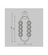 Amulet Ring Modern Wall Lamp Gold 3000K 800lm Glass Shade-3