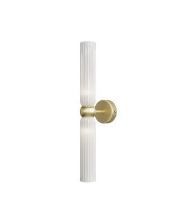 Antic Modern Up & Down Wall Lamp Gold 2xG9 White Shade-1