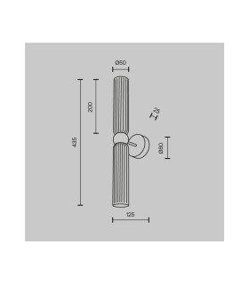 Antic Modern Up & Down Wall Lamp Gold 2xG9 White Shade-3