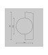 Avant-Garde Modern Globe Wall Lights Black 1xG9 White Shade-3