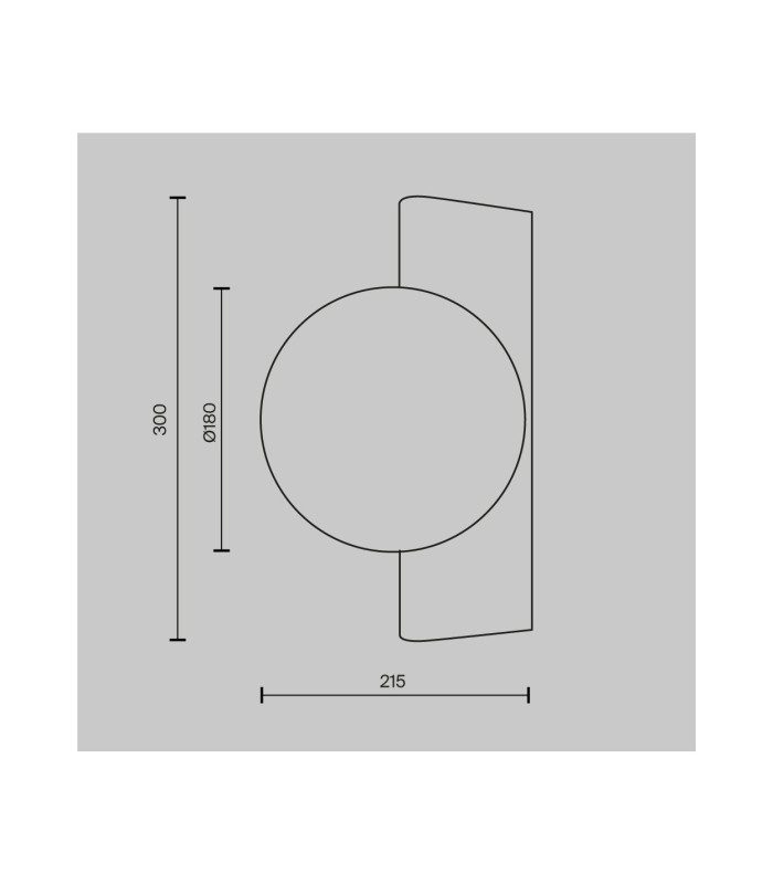 Avant-Garde Modern Globe Wall Lights Black 1xG9 White Shade-3