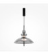 Bangkok Modern 40cm Dome Pendant Ceiling Light Black 3000K 1300lm Smoky Shade-1
