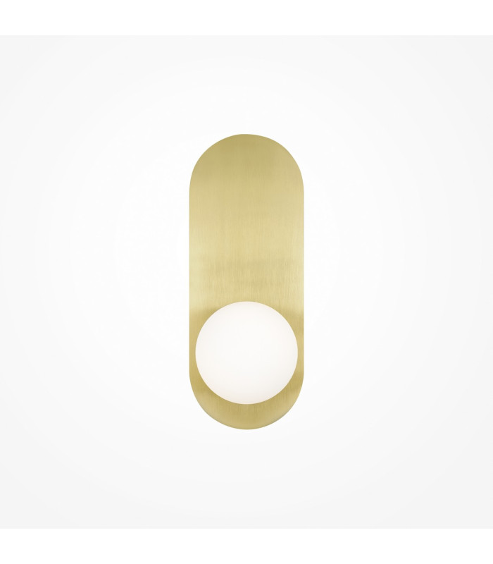 Bao Modern Globe Wall Lights Gold 1xG9 White Shade-1