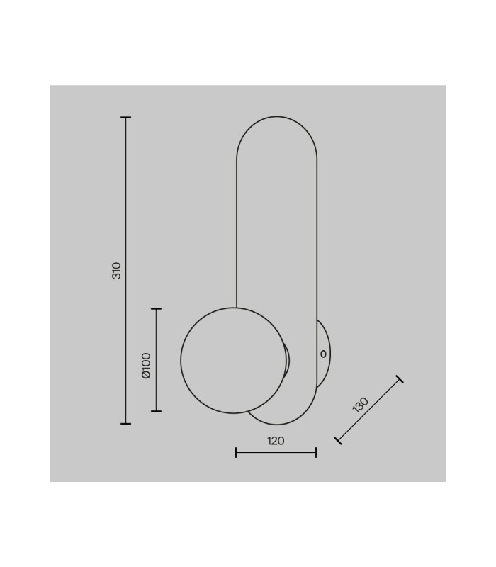 Bao Modern Globe Wall Lights Gold 1xG9 White Shade-7