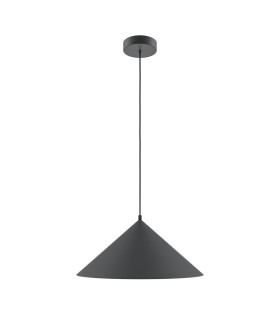 Basic Cone Modern 35cm Dome Pendant Ceiling Light Black 1xE27-1