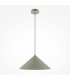 Basic Cone Modern 35cm Dome Pendant Ceiling Light Khaki 1xE27 Grey Shade-1