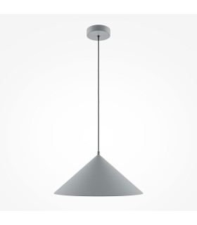 Basic Cone Modern 35cm Dome Pendant Ceiling Light Grey 1xE27-1