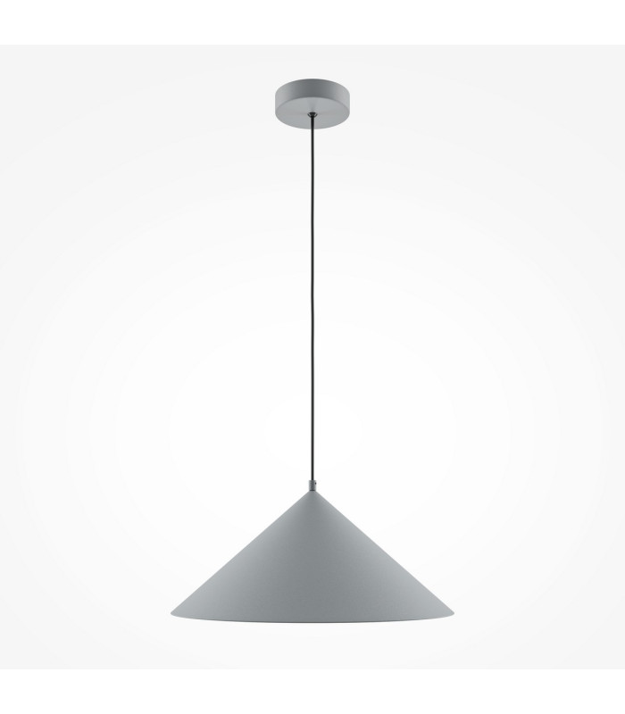 Basic Cone Modern 35cm Dome Pendant Ceiling Light Grey 1xE27-1