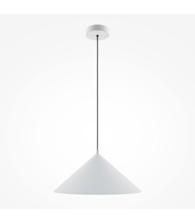 Basic Cone Modern 35cm Dome Pendant Ceiling Light White 1xE27-1