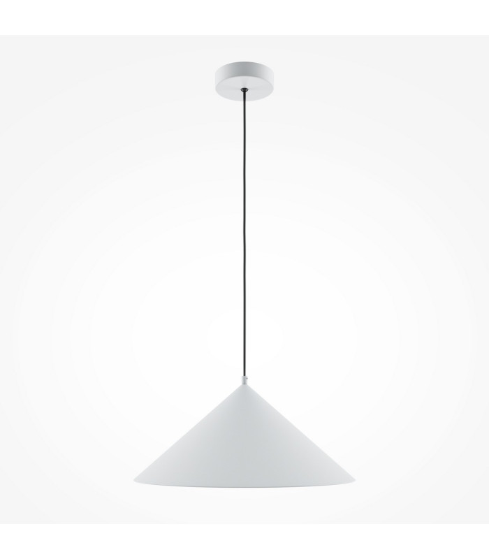 Basic Cone Modern 35cm Dome Pendant Ceiling Light White 1xE27-1