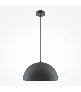 Basic Dome Modern 35cm Dome Pendant Ceiling Light Black 1xE27-1