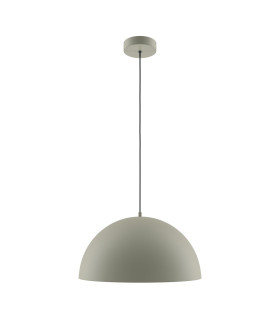 Basic Dome Modern 35cm Dome Pendant Ceiling Light Khaki 1xE27 Grey Shade-1