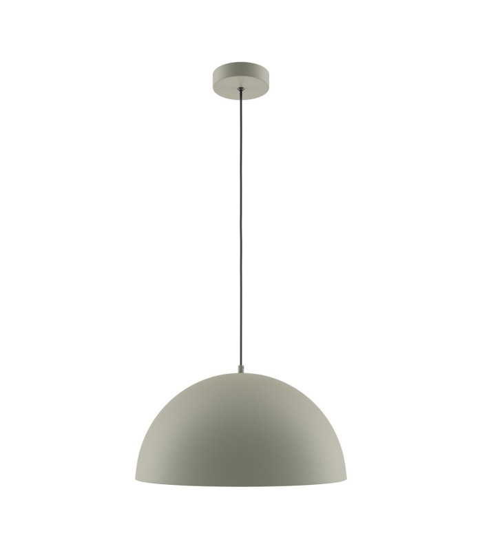 Basic Dome Modern 35cm Dome Pendant Ceiling Light Khaki 1xE27 Grey Shade-1