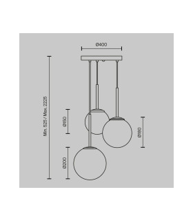 Basic Form Modern Cluster Pendant Ceiling Light Gold 3xE14 White Shade-3