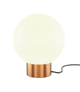 Basic Form Modern Globe Table Lamp Gold 1xE14 White Shade-1