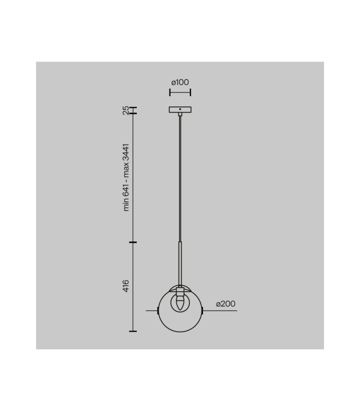 Basic Form Modern 20cm Globe Pendant Ceiling Light Gold 1xG9 Glass Shade-3