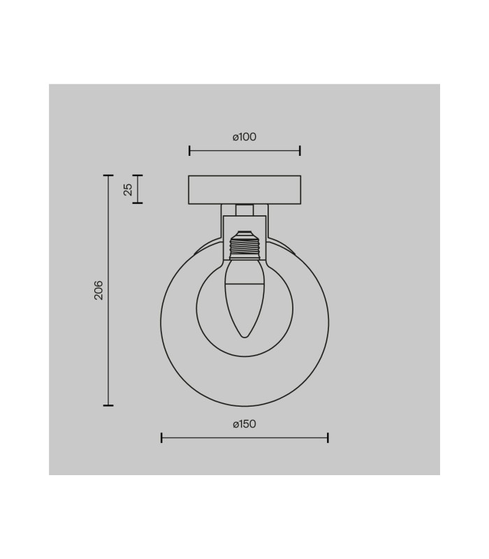 Basic Form Modern 15cm Globe Wall Lights Gold 1xG9 Glass Shade-3