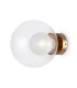 Basic Form Modern 20cm Globe Wall Lights Gold 1xG9 Glass Shade-1