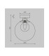 Basic Form Modern 20cm Globe Wall Lights Gold 1xG9 Glass Shade-3