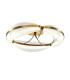 Breeze Modern Integrated LED Semi Flush Ceiling Light Brass 3000K 2700lm Acrylic Shade-1