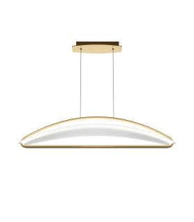 Breeze Modern Bar Pendant Ceiling Light Brass 3000K 2040lm Acrylic Shade-1