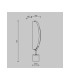 Breeze Modern Integrated LED Table Lamp Dimmable Brass 3000K 870lm Acrylic Shade-3