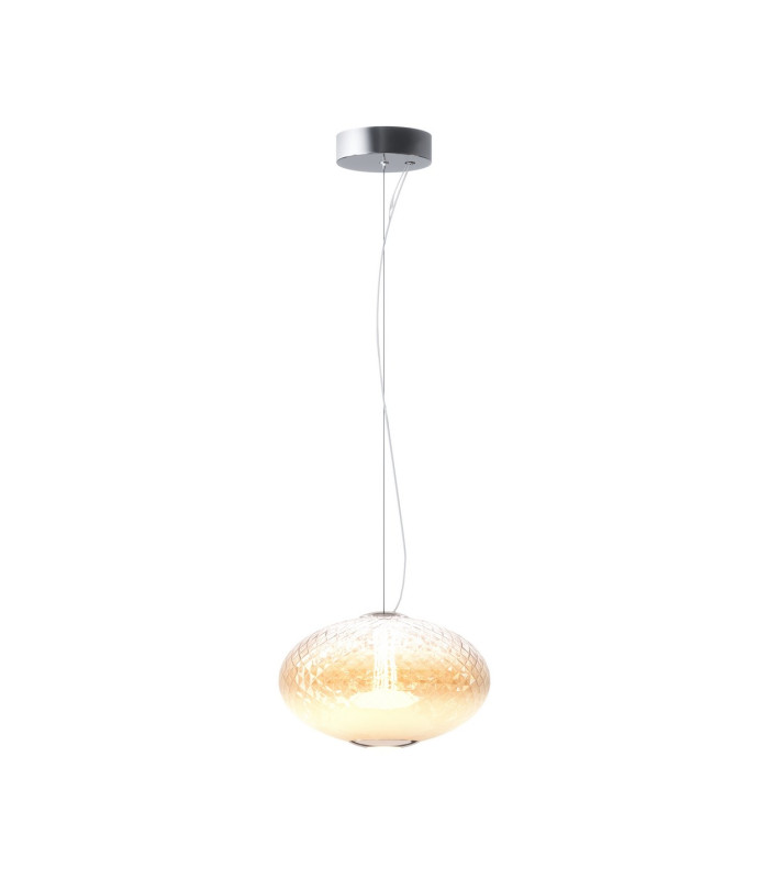 Bruma Modern Flat Globe Pendant Ceiling Light Dimmable Chrome 2700K 1500lm White Shade-1