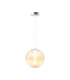 Bruma Modern Globe Pendant Ceiling Light Dimmable Chrome 2700K 2000lm White Shade-1