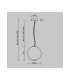 Bruma Modern Globe Pendant Ceiling Light Dimmable Chrome 2700K 2000lm White Shade-3