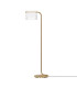Cabaret Modern Floor Lamp Brass 3000K 850lm Glass Shade-1