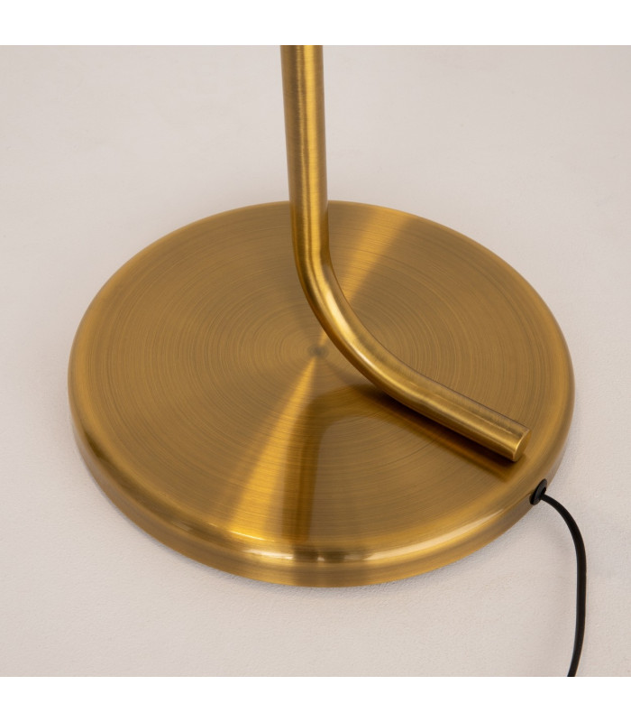 Cabaret Modern Floor Lamp Brass 3000K 850lm Glass Shade-5