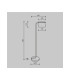 Cabaret Modern Floor Lamp Brass 3000K 850lm Glass Shade-6