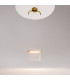 Cabaret Modern Pendant Ceiling Light Brass 3000K 850lm Glass Shade-2