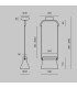 Cabaret Modern Pendant Ceiling Light Brass 3000K 850lm Glass Shade-6