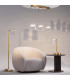 Cabaret Modern Integrated LED Table Lamp Brass 3000K 850lm Glass Shade-3