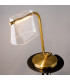 Cabaret Modern Integrated LED Table Lamp Brass 3000K 850lm Glass Shade-4